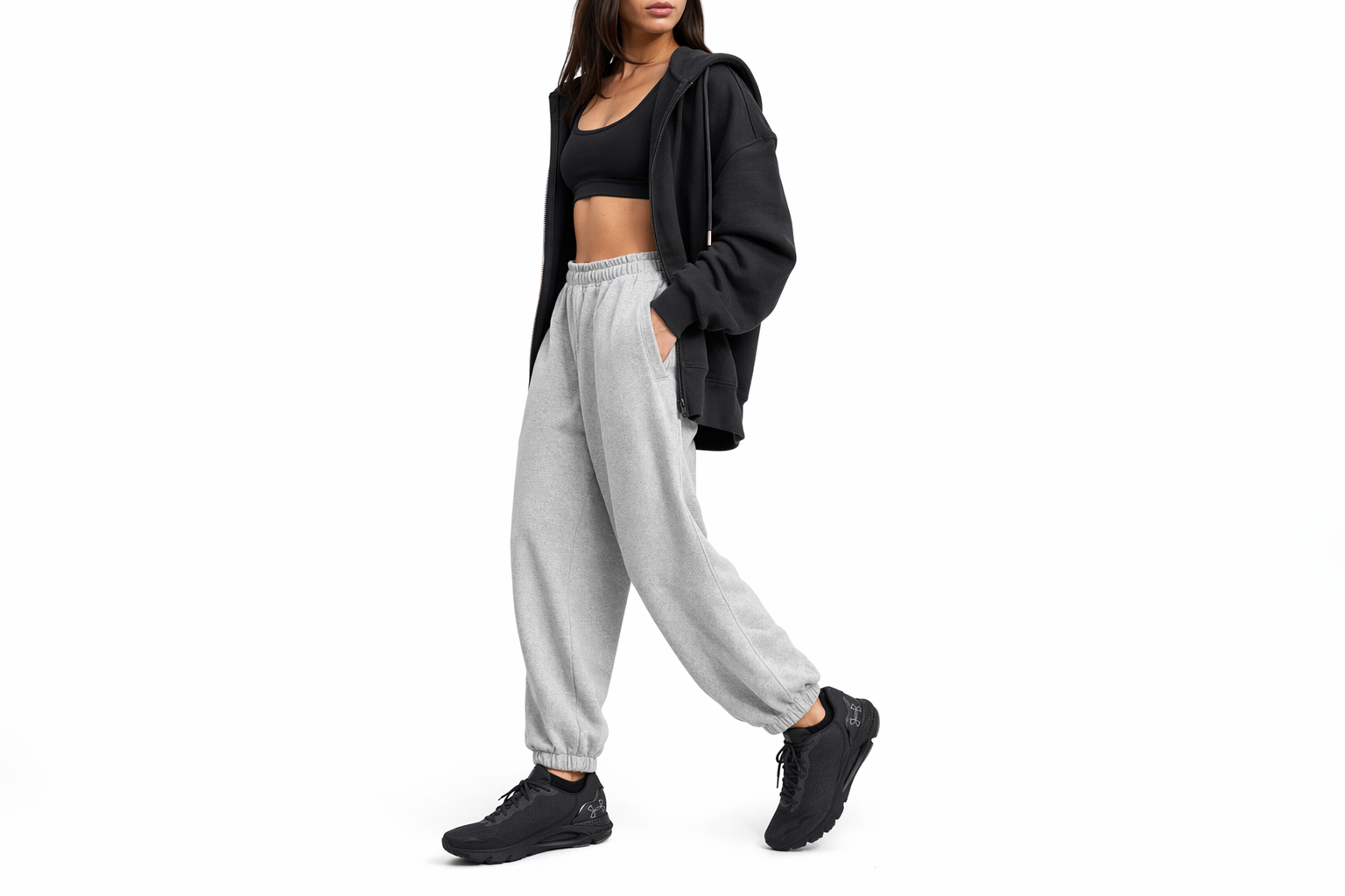 Order (Women) Under Armour HOVR Sonic 6 'Black Gun Metal' 3026128-001