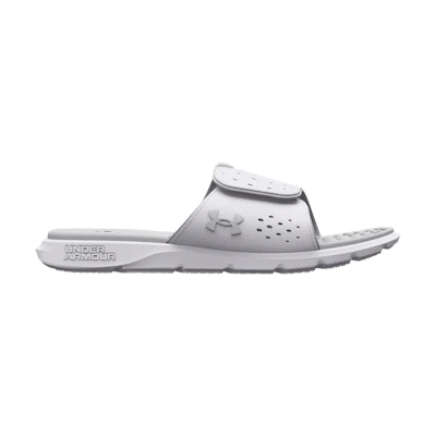 (W) UA Ignite 7 Slide 'White Halo Grey'