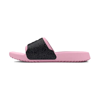 (W) UA Ignite Select Graphic Slide 'Pink Leopard'