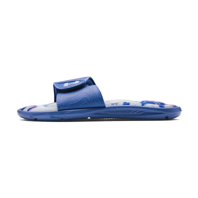 (W) UA Ignite VI Graphic FB Slipper 'Blue Outdoor Sport'