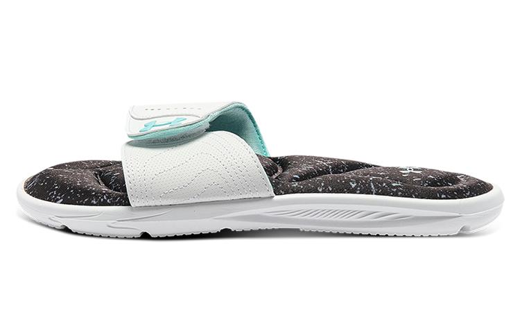 (Women) Under Armour Ignite VI Graphic FB Slippers White/Black 3023767-104