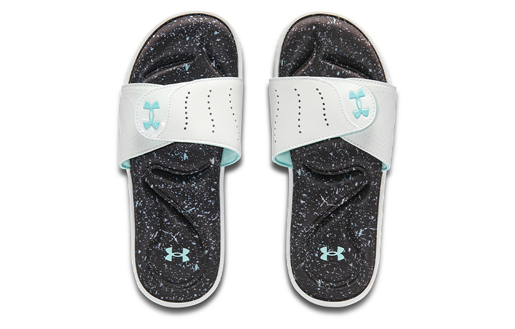 Lookbook (W) UAイグナイトVI グラフィック サンダル 白/黒 3023767-104