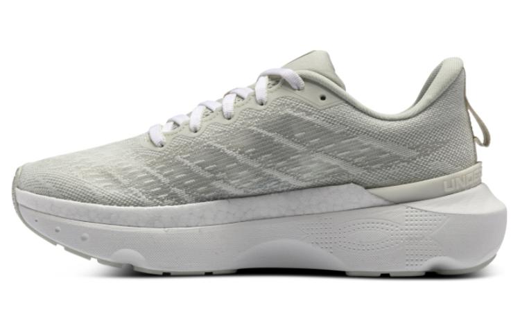 (Women) Under Armour Infinite 1 Running Shoes Green White Cushioned Durable Low Top 3027197-300