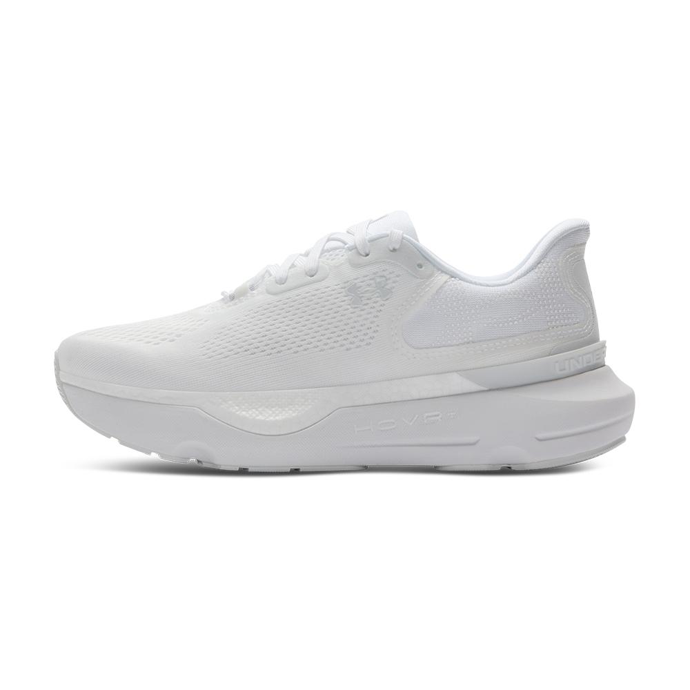 (Women) Under Armour Infinite Pro 2 White Breathable Low-Top Running Shoes. 3028177-100