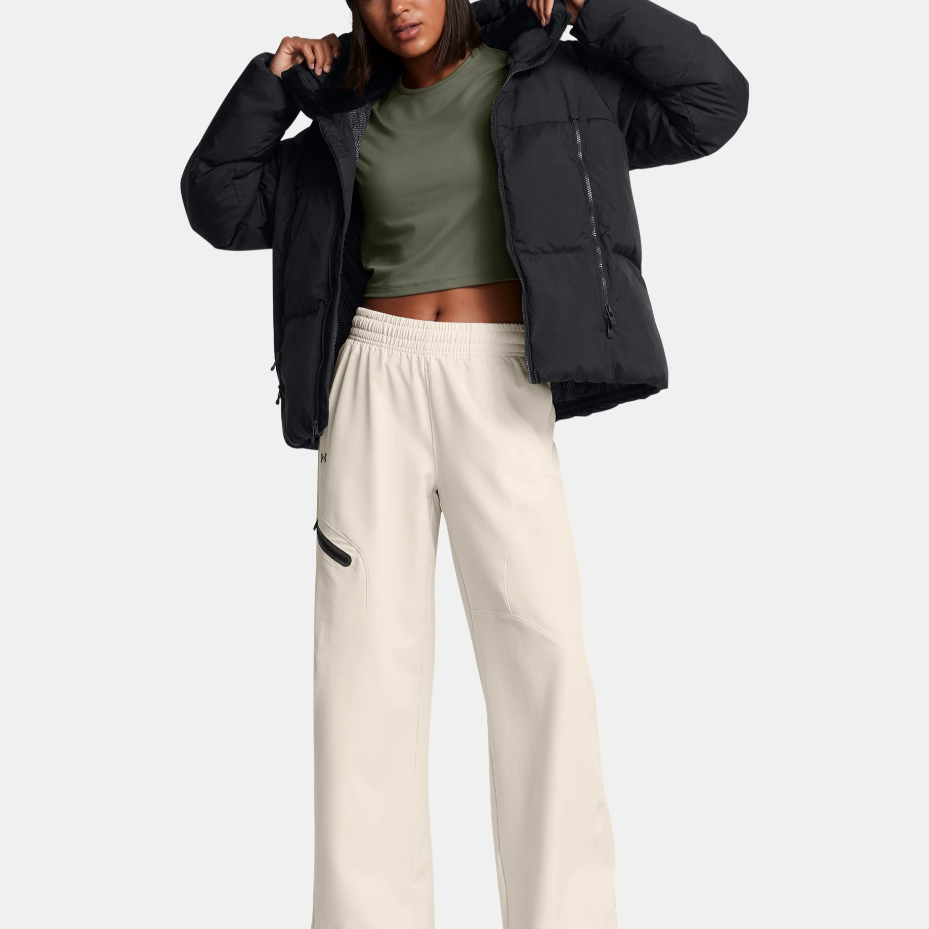 Details for (W) Under Armour Limitless 700 Chaqueta Negro Con Capucha Casual para Exterior. 1384645-001