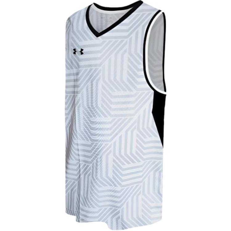 (Women) Under Armour Logo Print Breathable Loose Basketball Tank Top - White 23500102-100