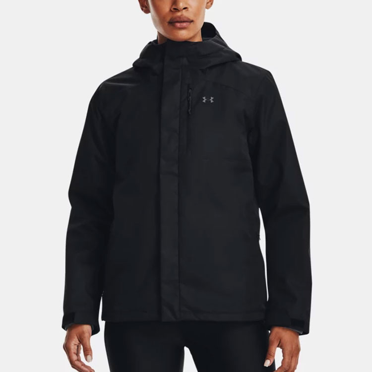 (Women) Under Armour Logo Printed Zip Hoodie Jacket - Black 1371593-001 圖 5