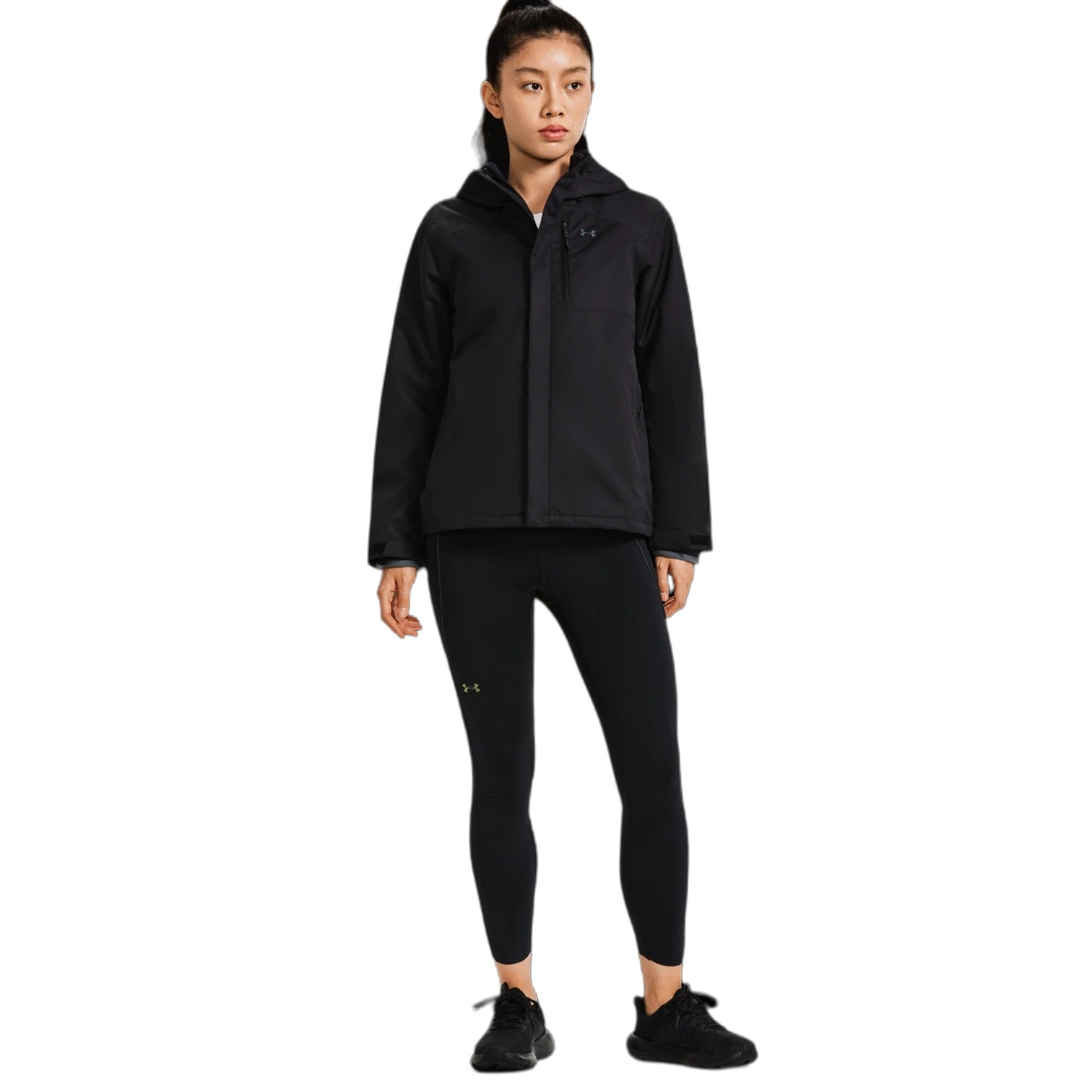 (Women) Under Armour Logo Printed Zip Hoodie Jacket - Black 1371593-001 圖 6