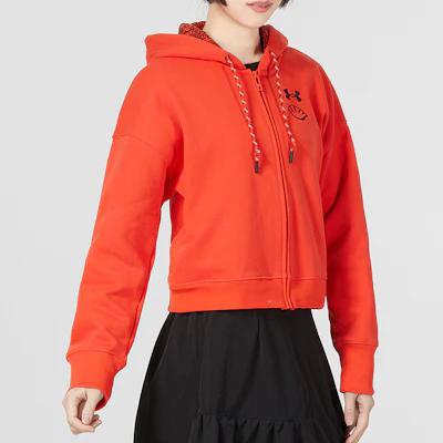 (W) Under Armour Jaket Kasual Merah Lunar New Year Terry FZ Bordir 1374531-891 Details for (W) Under Armour Jaket Kasual Merah Lunar New Year Terry FZ Bordir 1374531-891