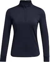 (Women) Under Armour Navy Blue Solid Breathable Pullover Long-Sleeve Sweatshirt 1383614-410 (Women) Under Armour Navy Blue Solid Breathable Pullover Long-Sleeve Sweatshirt 1383614-410