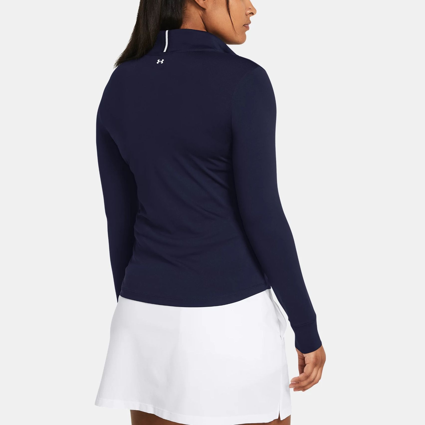 Purchase (W) 언더아머 네이비 블루 솔리드 통기성 긴팔 맨투맨 1383614-410