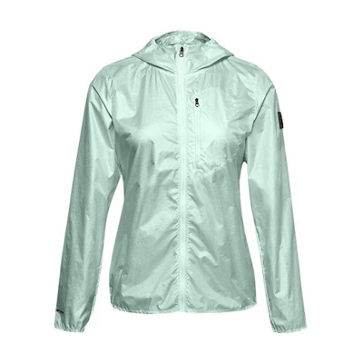 (Women) Under Armour OD Impasse Outdoor Jacket Women Glass Blue 1350955-403