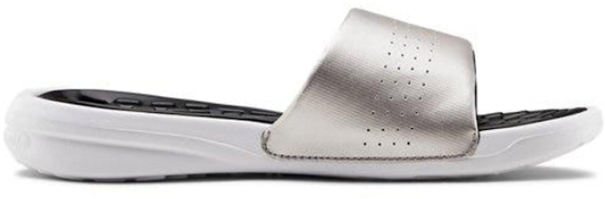 (W) Sandal Under Armour Playmaker Tali Tetap Perak/Kelabu 3000063-002 Order (W) Sandal Under Armour Playmaker Tali Tetap Perak/Kelabu 3000063-002