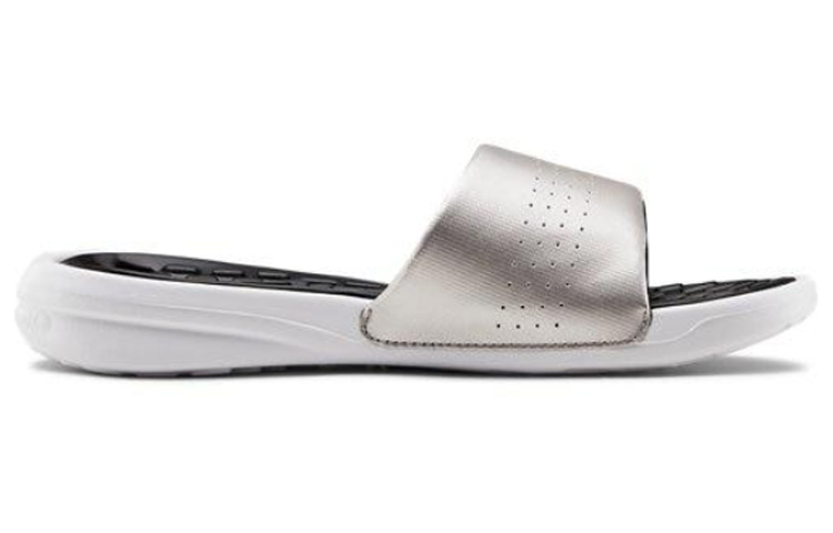 Lookbook (W) Under Armour Playmaker Sandalen Silber/Grau Herren Damen 3000063-002