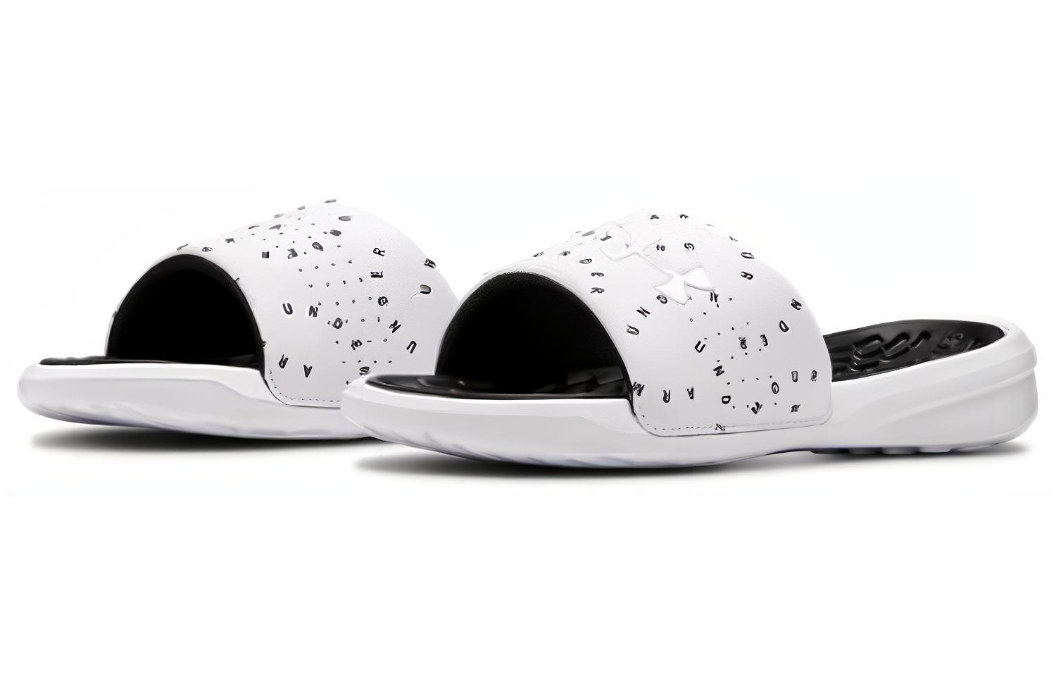 Lookbook (W) Under Armour Playmaker Micro '白黑' 高尔夫鞋 3022724-100