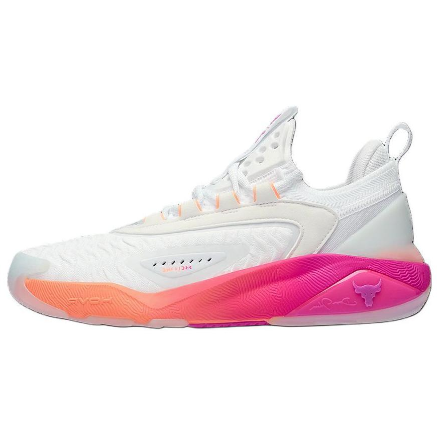 (Women) Under Armour Project Rock 7 'White Vivid Magenta' 3027601-101