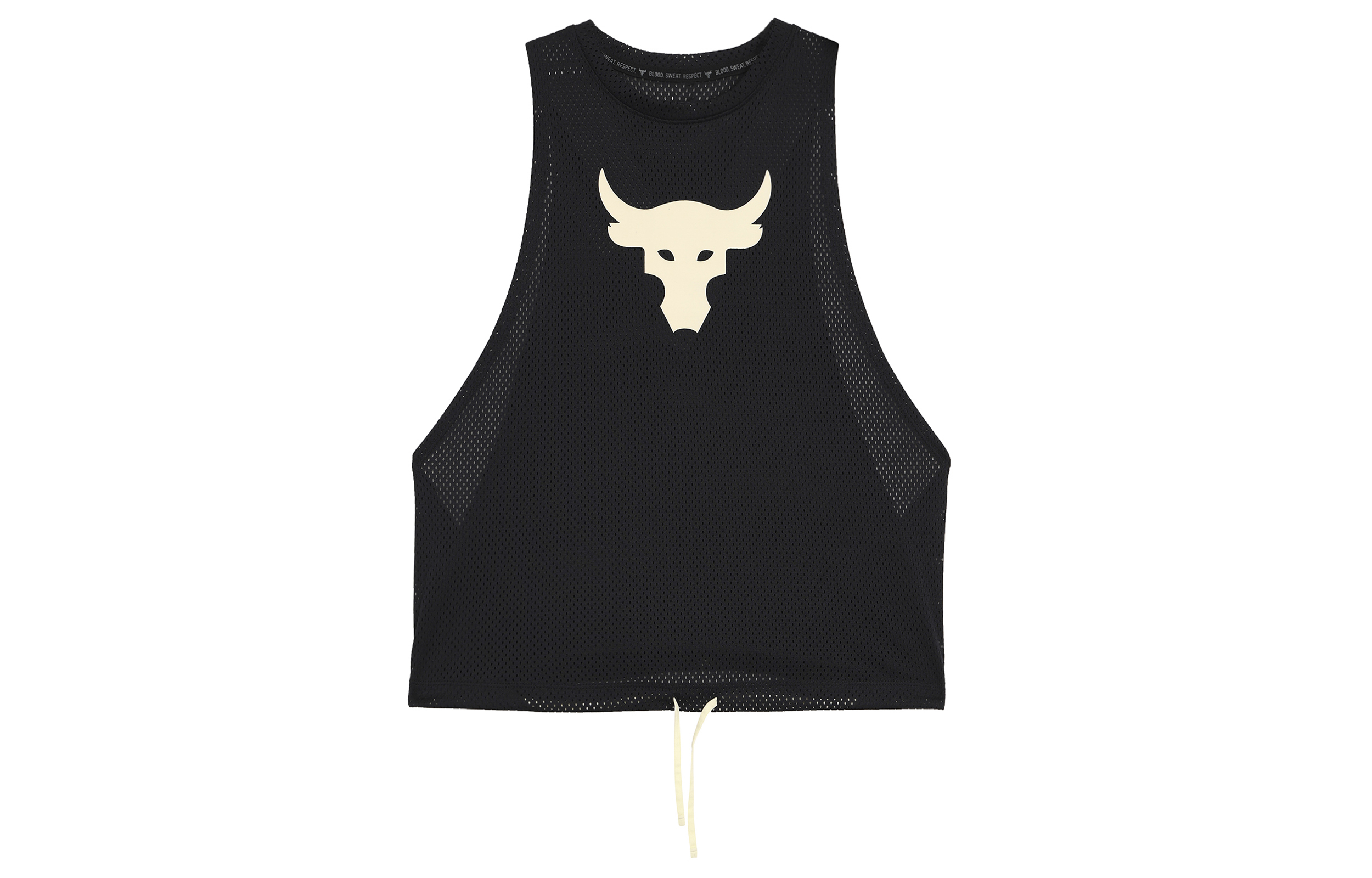 (Women) Under Armour Project Rock Animal Print Mesh Tank Top Black 1369968-001
