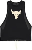 (Women) Under Armour Project Rock Animal Print Mesh Tank Top Black 1369968-001 (Women) Under Armour Project Rock Animal Print Mesh Tank Top Black 1369968-001
