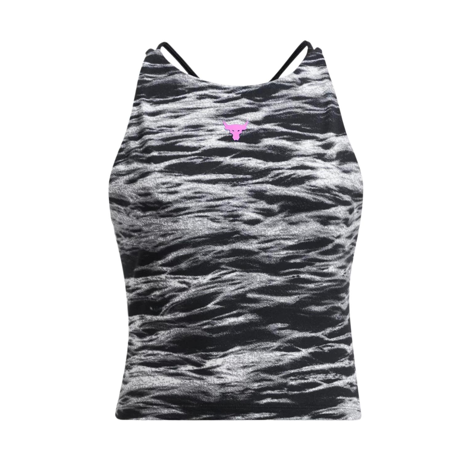 (Women) Under Armour Project Rock Soft Knit Breathable Tank Top Black 1388090-001