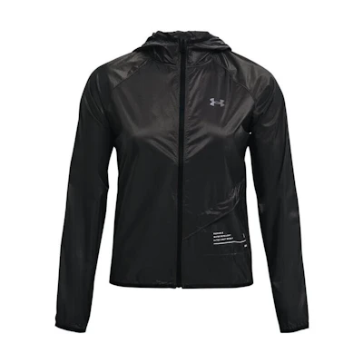 (Women) Under Armour Qualifier Black Hoodie Jacket Casual Sportswear 1326558-010