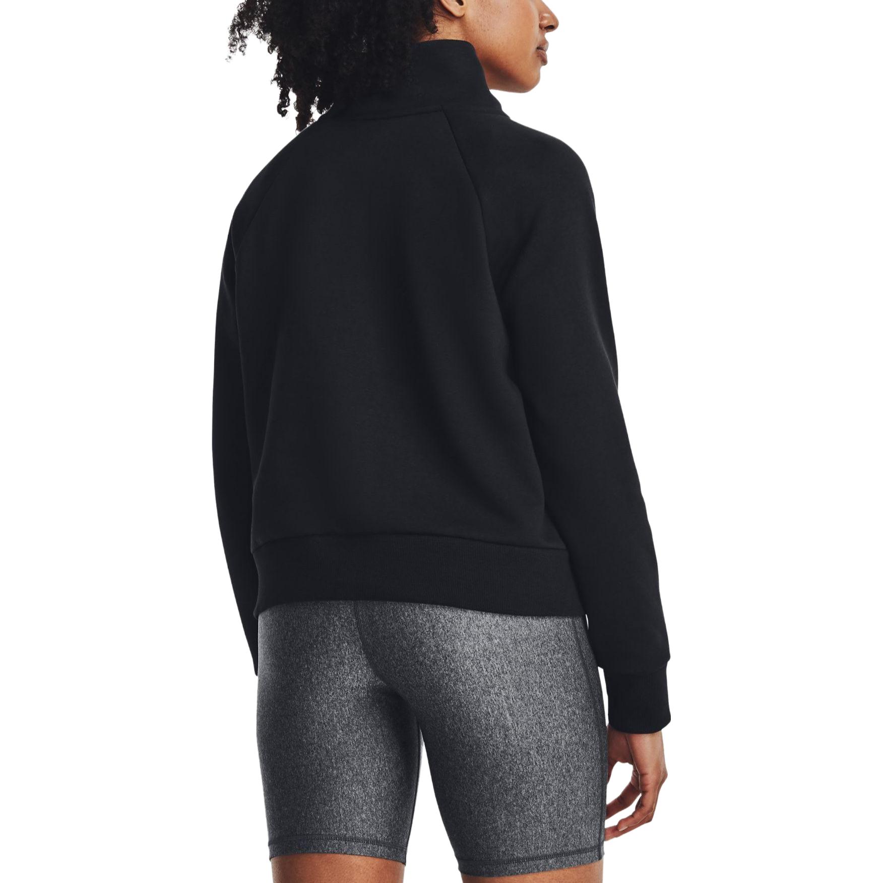 Purchase (Women) Under Armour Rival Black Half-Zip Jacket with Solid Logo 1379492-001