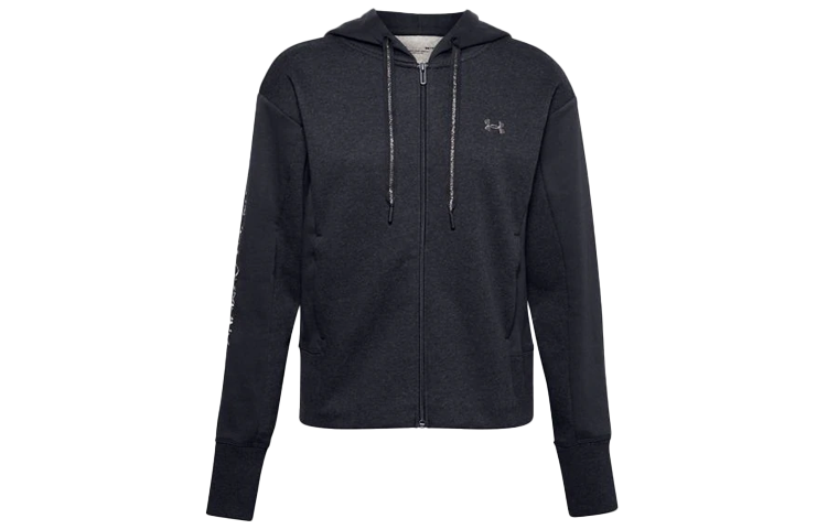 (Women) Under Armour Rival Fitted Zip Fleece Hoodie Jacket Women’s Black 1362419-001