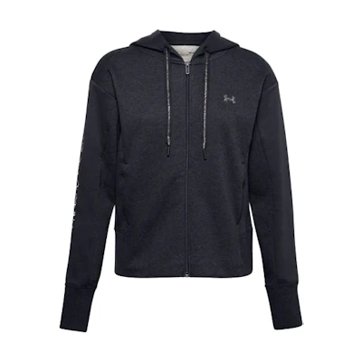 (Women) Under Armour Rival Fitted Zip Fleece Hoodie Jacket Women’s Black 1362419-001