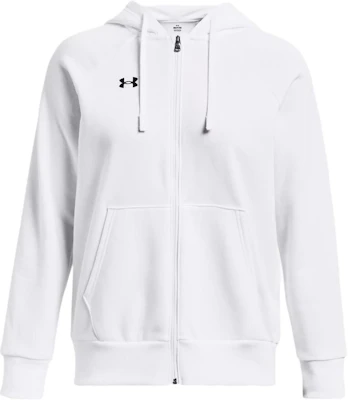 (Women) Under Armour Rival Fleece Full-Zip Hoodie White 1379497-100 Buy (Women) Under Armour Rival Fleece Full-Zip Hoodie White 1379497-100