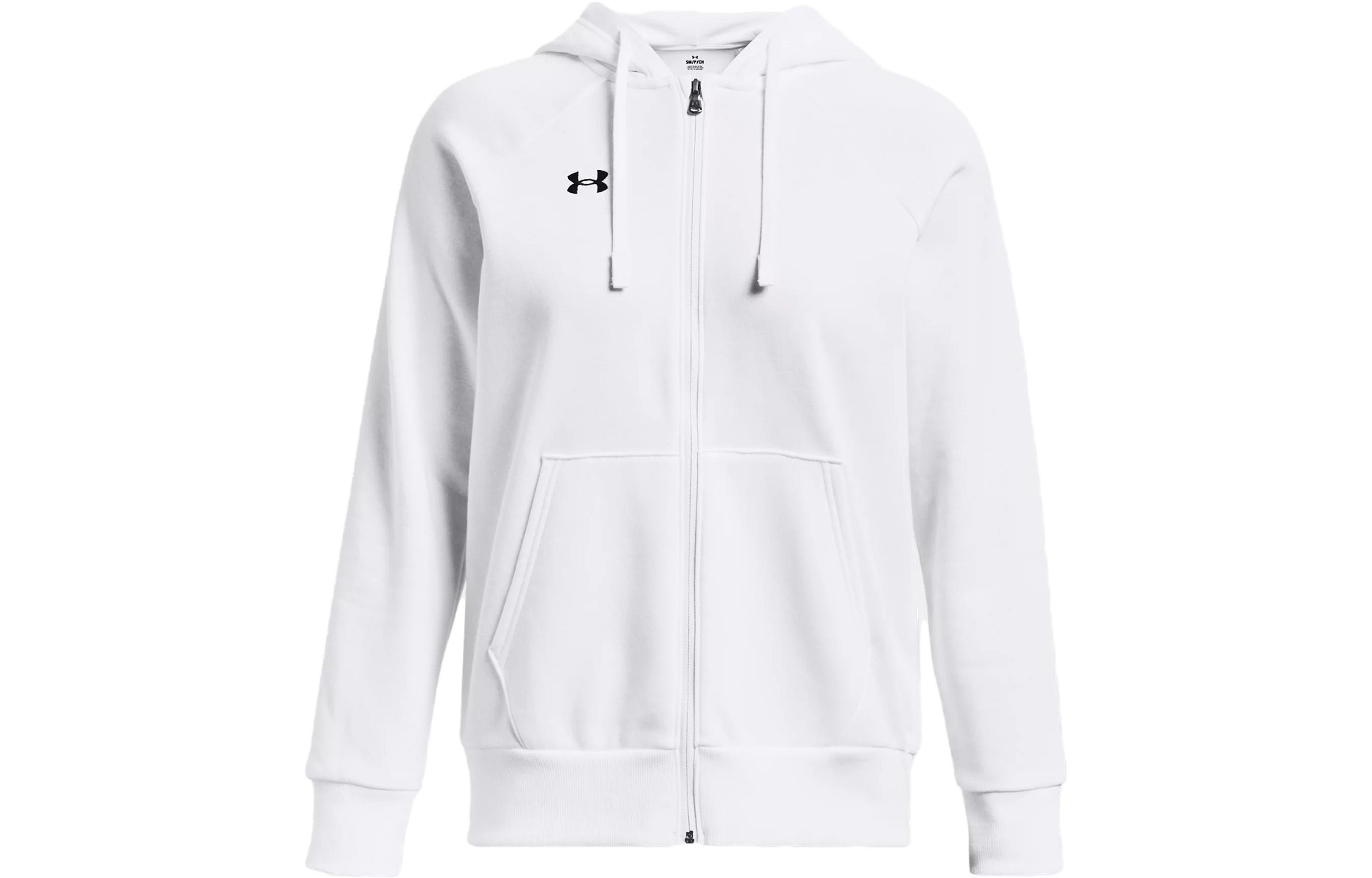 Order (Women) Under Armour Rival Fleece Full-Zip Hoodie White 1379497-100