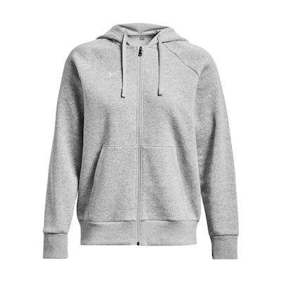 (Women) Under Armour Rival Fleece Solid Color Zip-Up Hoodie Jacket 1379497-012