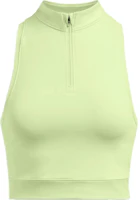 (Women) Under Armour Run Anywhere Half-Zip Tank Top Women’s Retro Light Green. 1386344-383 (Women) Under Armour Run Anywhere Half-Zip Tank Top Women’s Retro Light Green. 1386344-383