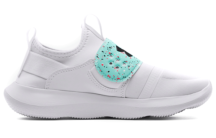 Order (W) UAランプレイ ペイントスプラッター 白/青 3025374-100