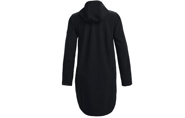 Lookbook (W) 언더아머 러시 쉘 블랙 미드길이 후드 트레이닝 자켓 1364906-001