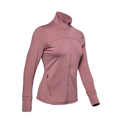 (Women) Under Armour RUSH Training Jacket - Quiet Pink 1359081-662