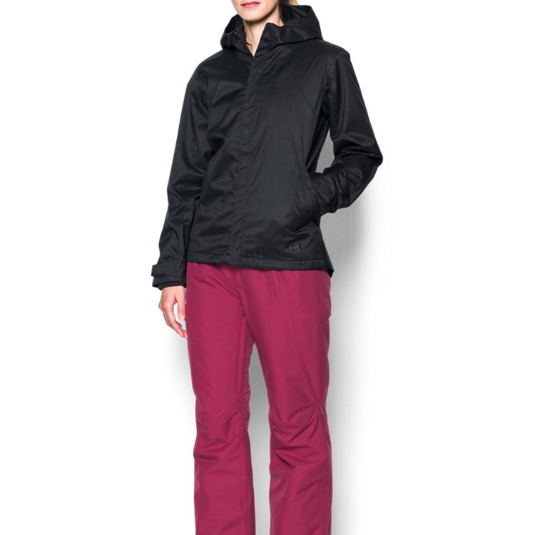 Shop (W) 언더아머 시에나 3-in-1 트레이닝 후디 자켓 블랙 1296868-001