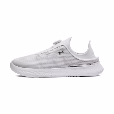 (W) UA SlipSpeed Trainer 'White Silver'