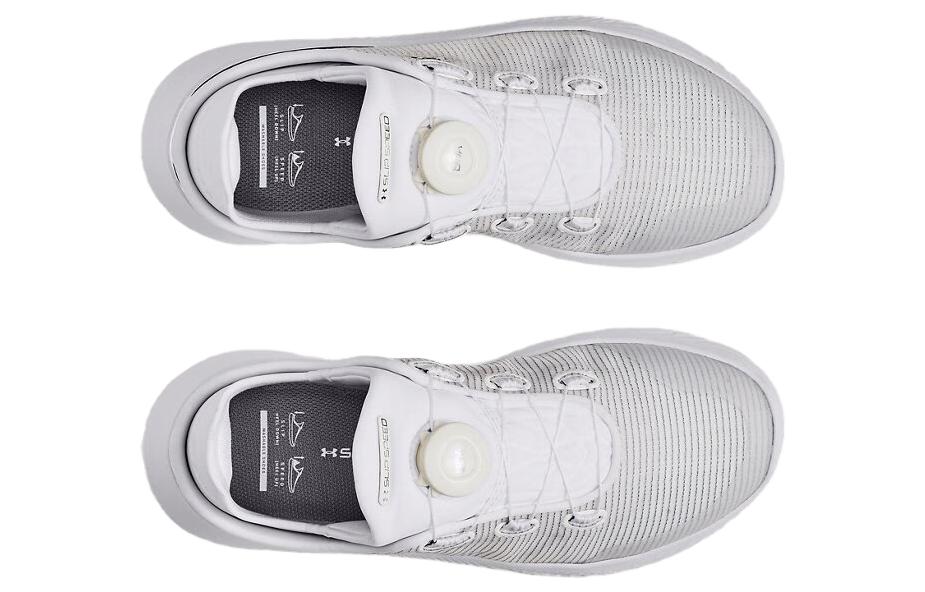 Lookbook (W) UAスリップスピード トレーナー 白/シルバー 3027812-100