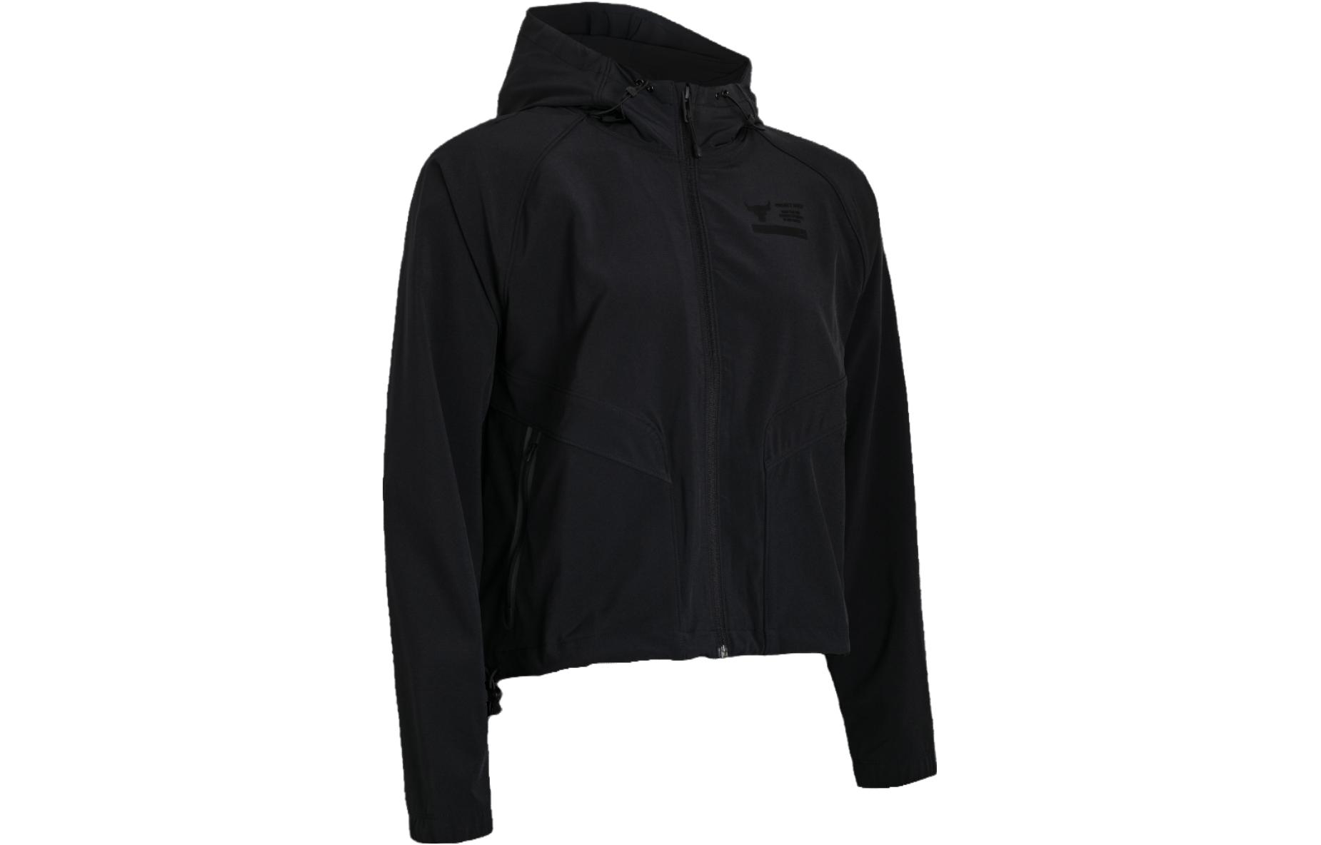 (Women) Under Armour Solid Color Hoodie Jacket - Black 1380183-001