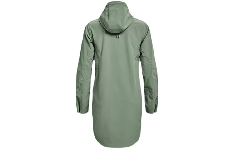 (Women) Under Armour Solid Color Logo Mid-Length Hoodie Jacket - Green 1364906-348 圖 3