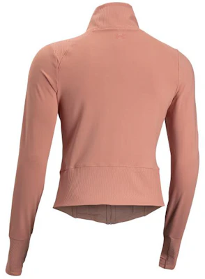 (W) Under Armour 粉色長袖拉鍊外套 休閒簡約風格 1379157-696 Lookbook (W) Under Armour 粉色長袖拉鍊外套 休閒簡約風格 1379157-696