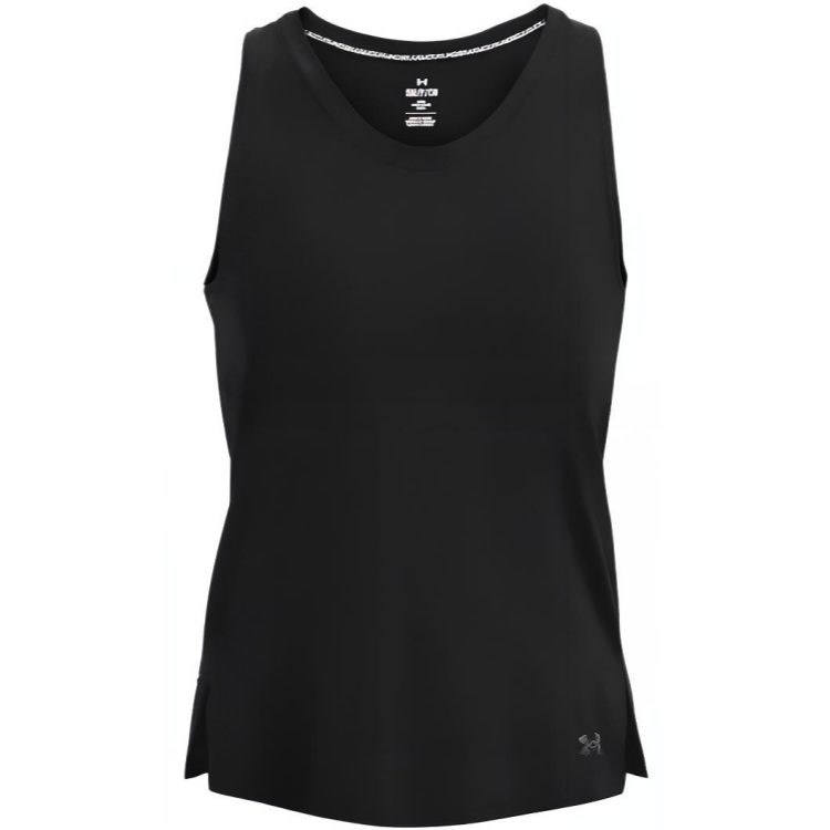 (Women) Under Armour SS23 Iso-Chill Sleeveless Black Sports Tank Top 1376811-001