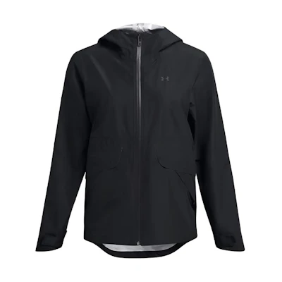 (Women) Under Armour Stormproof Black Packable Hooded Jacket 1385270-001