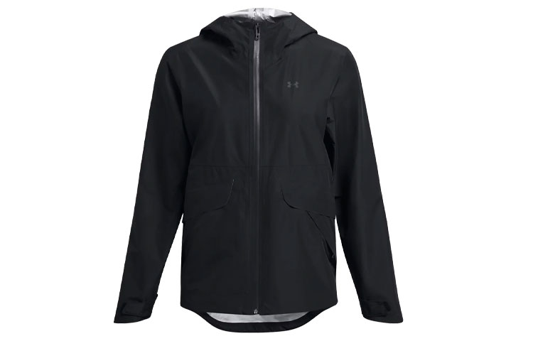 Order (W) 언더아머 스톰프루프 블랙 패커블 후드 재킷 1385270-001