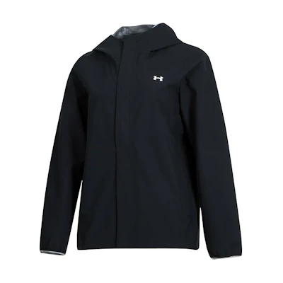 (Women) Under Armour Stormproof Hooded Windbreaker Jacket Black 1376067-003