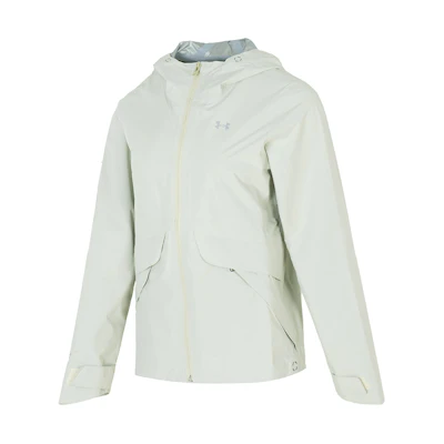 (Women) Under Armour Stormproof Solid Hooded Full-Zip Jacket Green 1385270-273