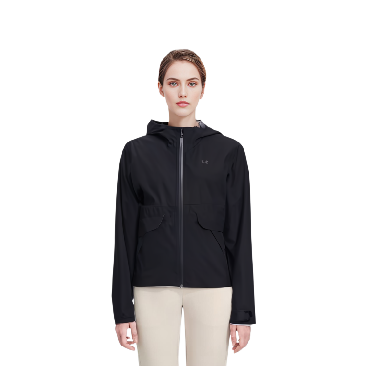 Details for (W) 언더아머 스톰프루프 솔리드 후드 집업 자켓 그린 1385270-273