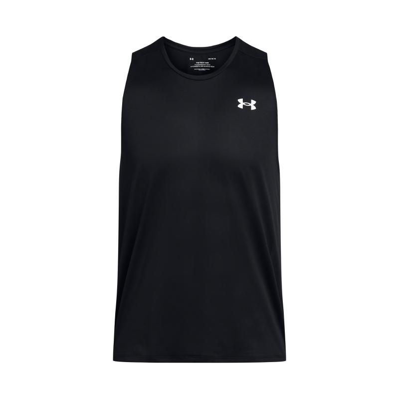 (Women) Under Armour Tech Quick-Dry Sleeveless Gym Tank Top Black for Men 1382795-001