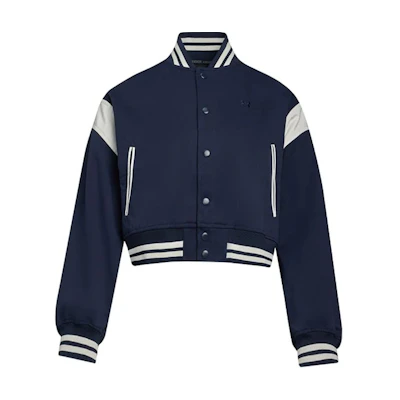 (Women) Under Armour UA HER Embroidered Navy Blue Long Sleeve Bomber Jacket 6005988-410