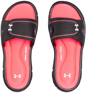 (W) Under Armour UA Ignite VIII Slides 'Hitam Pink' 1287319-004 Shop (W) Under Armour UA Ignite VIII Slides 'Hitam Pink' 1287319-004