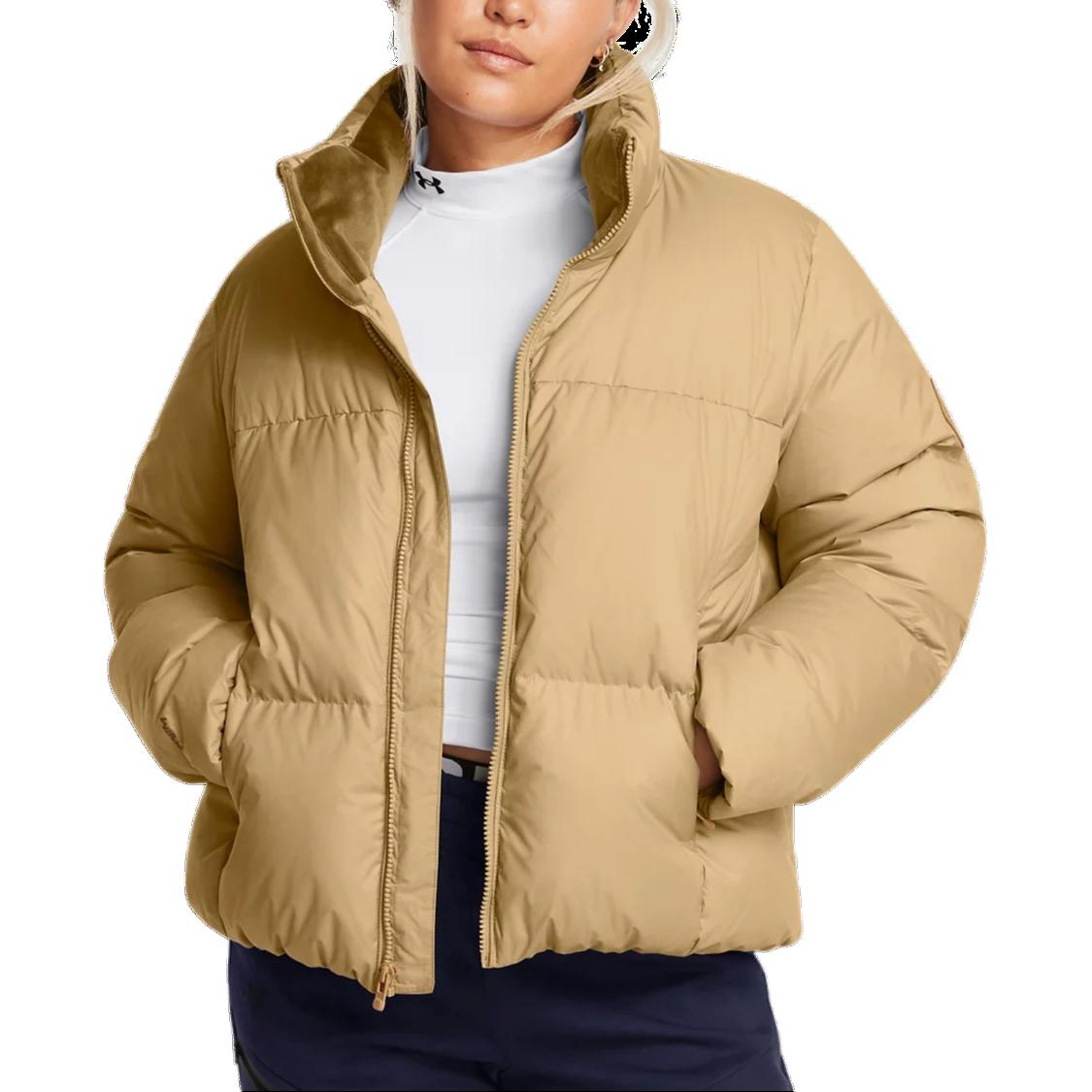 Shop (W) Under Armour UA Limitless Jaket Puffer Coklat Camel. 1384648-263